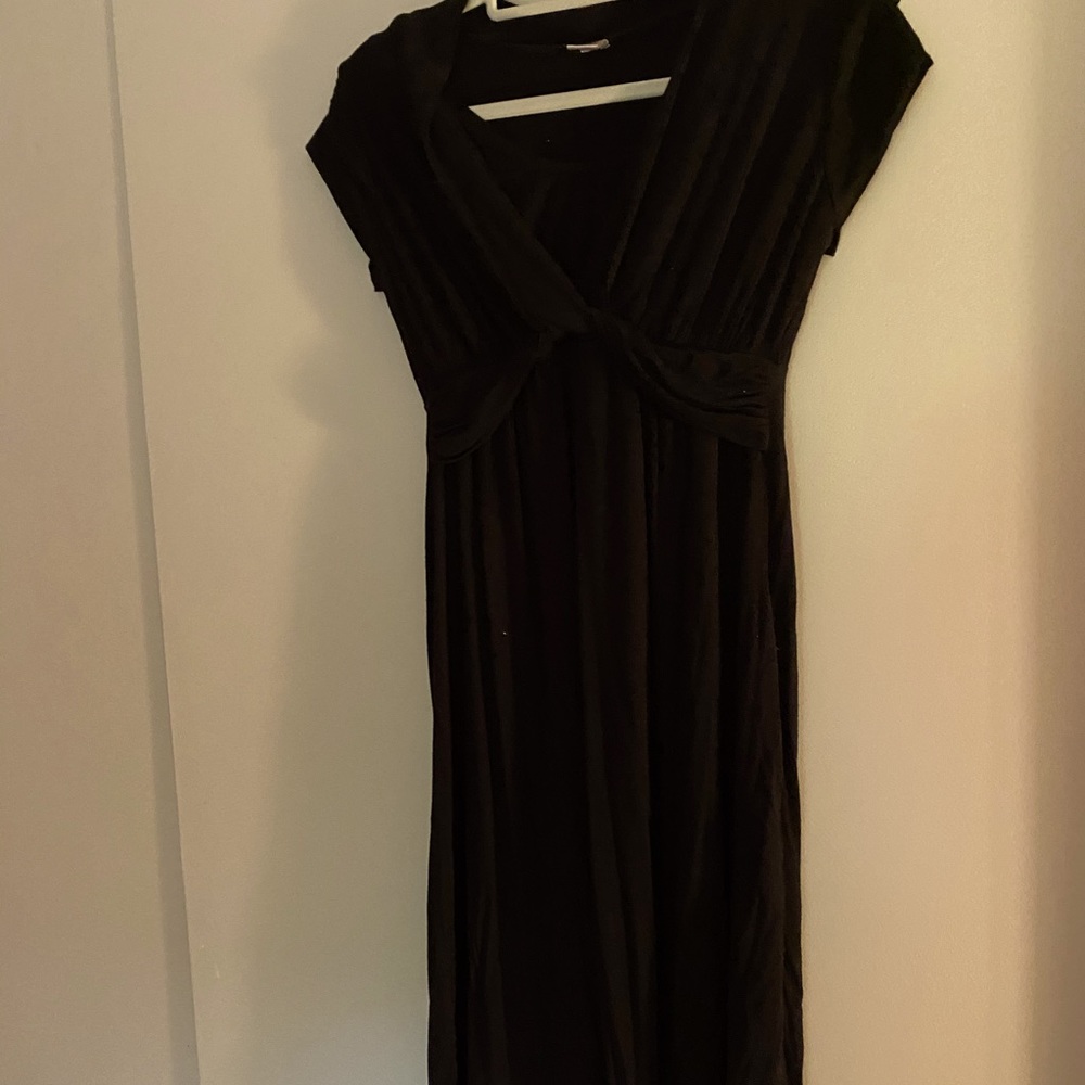 Black Maternity/Nursing Dress